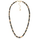 Wholesale candy Bead Beaded Necklace Gold Beads L