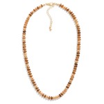 Wholesale candy Bead Beaded Necklace Gold Beads L