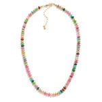 Wholesale candy Bead Beaded Necklace Gold Beads L