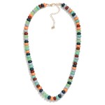 Wholesale candy Stone Beaded Necklace L Extender L