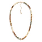 Wholesale candy Stone Beaded Necklace L Extender L