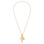 Wholesale chain Link Necklace Fish Pendant Toggle Clasp L