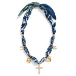 Wholesale bandana Necklace Pearls Western Charms L
