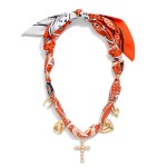 Wholesale bandana Necklace Pearls Western Charms L