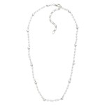 Wholesale chain Link Necklace Pearls Metal Star Stations L