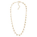 Wholesale metal Chain Link Necklace Metal Leaf Charm Stations L Extender L