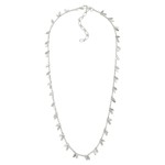 Wholesale metal Chain Link Necklace Metal Leaf Charm Stations L Extender L