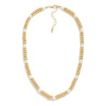 Wholesale metal Necklace Clustered Beads