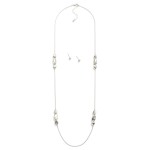 Wholesale snake Chain Necklace Metal Pebble Bead Cluster Stations Metal Ball Stu