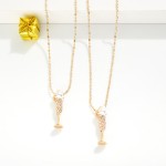 Wholesale ball Chain Necklace Rhinestone Pearl Champagne Glass Pendant L Extende