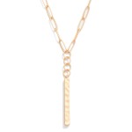 Wholesale metal Paper Clip Chain Link Necklace Bar Pendant L Extender L