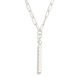 Wholesale metal Paper Clip Chain Link Necklace Bar Pendant L Extender L