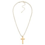 Wholesale intertwined Chain Link Cross Pendent TRUST Engraved L