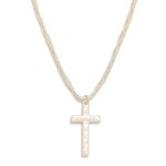 Wholesale intertwined Chain Link Cross Pendent TRUST Engraved L
