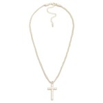 Wholesale intertwined Chain Link Cross Pendent TRUST Engraved L
