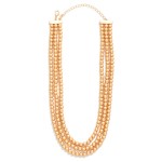 Wholesale layered Metal Beaded Necklace L Extender L