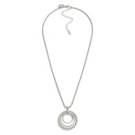 Wholesale snake Metal Chain Necklace Circle Linked Hoop Beaded Detail Pendent L