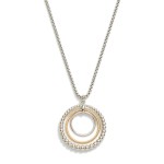 Wholesale snake Metal Chain Necklace Circle Linked Hoop Beaded Detail Pendent L