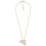 Wholesale metal Chain Link Necklace Glass Crystals Cross Pendent L Extender L