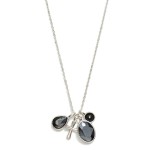 Wholesale metal Chain Link Necklace Glass Crystals Cross Pendent L Extender L