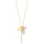 Wholesale chain Link Necklace Rhinestone Bar Stone Circle Pendants L Extender L