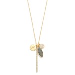 Wholesale chain Link Necklace Rhinestone Bar Stone Circle Pendants L Extender L