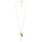 Wholesale chain Link Necklace Rhinestone Bar Stone Circle Pendants L Extender L
