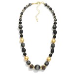 Wholesale beaded Necklace Stones Metal Tones Faceted Beads L Extender L