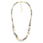 Wholesale beaded Necklace Pearls Glass Crystal Metal Tones L Extender L