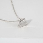 Wholesale dainty Chain Link Necklace Metal Handbag Pendant L Extender L Hypoalle