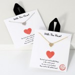 Wholesale dainty Chain Link Necklace Pave Cubic Zirconia Heart Pedant L Extender