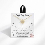 Wholesale dainty Chain Link Necklace Cubic Zirconia Sun Pendant L Extender L Hyp