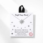 Wholesale dainty Chain Link Necklace Cubic Zirconia Sun Pendant L Extender L Hyp