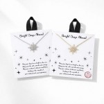 Wholesale dainty Chain Link Necklace Cubic Zirconia Sun Pendant L Extender L Hyp