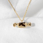 Wholesale dainty Chain Link Necklace Metal Candy Pendant L Extender L Hypoallerg