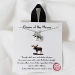 Wholesale dainty Chain Link Necklace Metal Moose Pendant L Extender L Hypoallerg