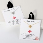 Wholesale dainty Chain Link Necklace Cubic Zirconia Bubble Plus Cross L Extender