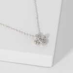 Wholesale dainty Chain Link Necklace Cubic Zirconia Bubble Plus Cross L Extender