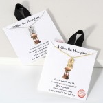 Wholesale dainty Chain Link Necklace Cubic Zirconia Hourglass L Extender L Hypoa