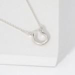 Wholesale dainty Chain Link Necklace Metal Horseshoe Pedant L Extender L Hypoall