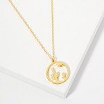 Wholesale dainty Chain Link Necklace Hollow Desert Night Pendant L Extender L Hy