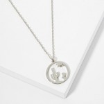 Wholesale dainty Chain Link Necklace Hollow Desert Night Pendant L Extender L Hy