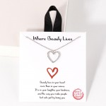 Wholesale dainty Chain Link Necklace Cubic Zirconia Heart Pendant L Extender L H
