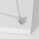 Wholesale dainty Chain Link Necklace Metal Branch Pendant Pearl Cubic Zirconia A