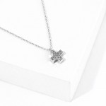 Wholesale dainty Chain Link Necklace Metal Textured Greek Cross Pendant L Extend