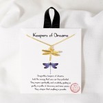 Wholesale dainty Chain Link Necklace Dragonfly Pendant L Extender L Made Korea H