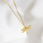 Wholesale dainty Chain Link Necklace Dragonfly Pendant L Extender L Made Korea H