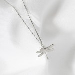 Wholesale dainty Chain Link Necklace Dragonfly Pendant L Extender L Made Korea H
