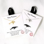 Wholesale dainty Chain Link Necklace Whale Pendant L Extender L Hypoallergenic B