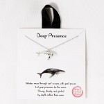 Wholesale dainty Chain Link Necklace Whale Pendant L Extender L Hypoallergenic B